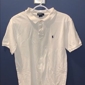 White Polo collared shirt